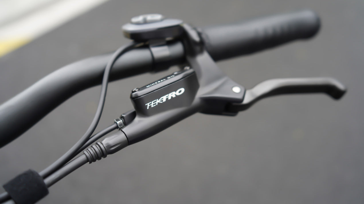 Himiway Zebra Step-Thru Electric Bike (250W Rare Hub Drive) breaking system