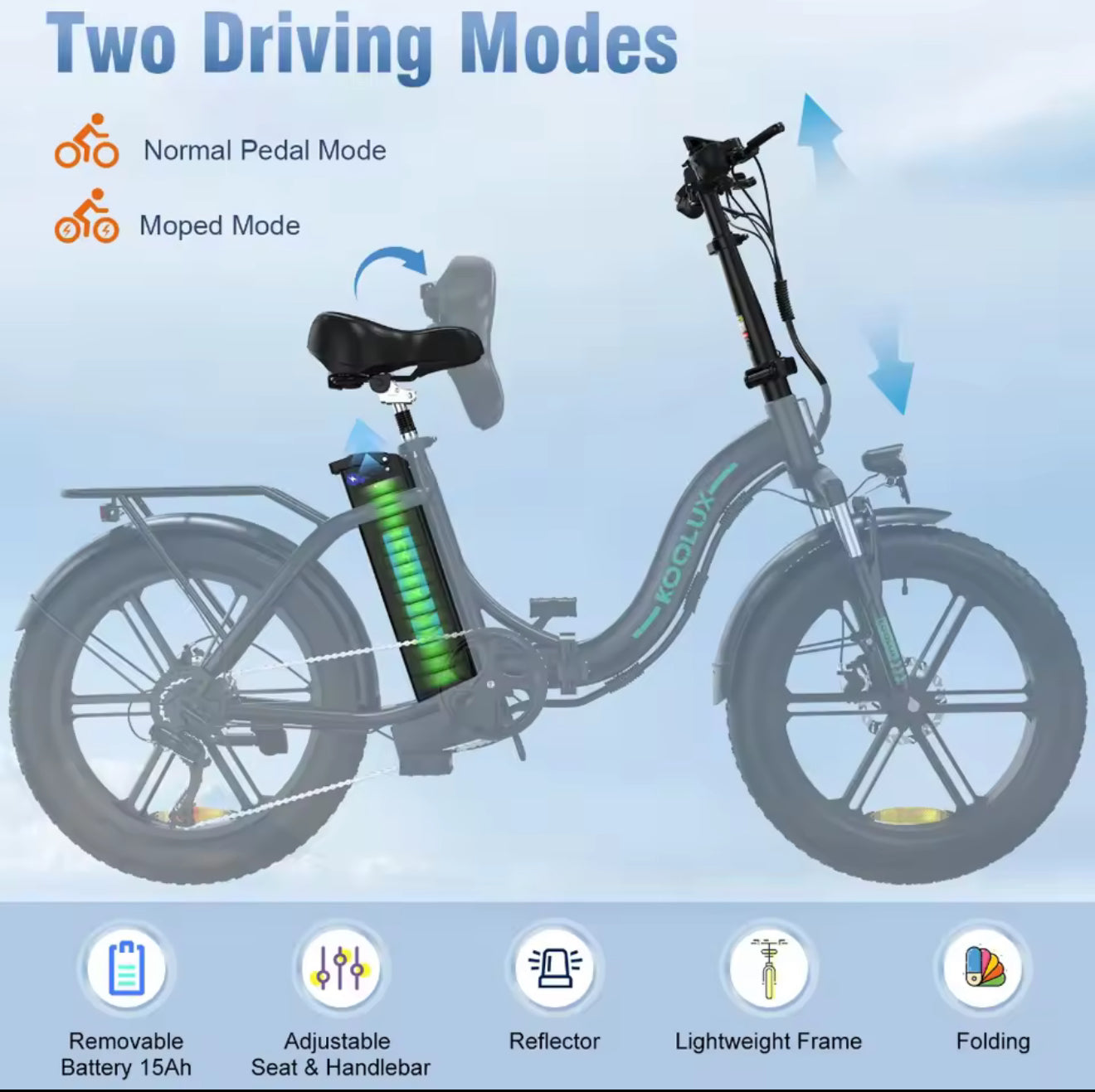 Koolux BK6 Folding Electric Bike
