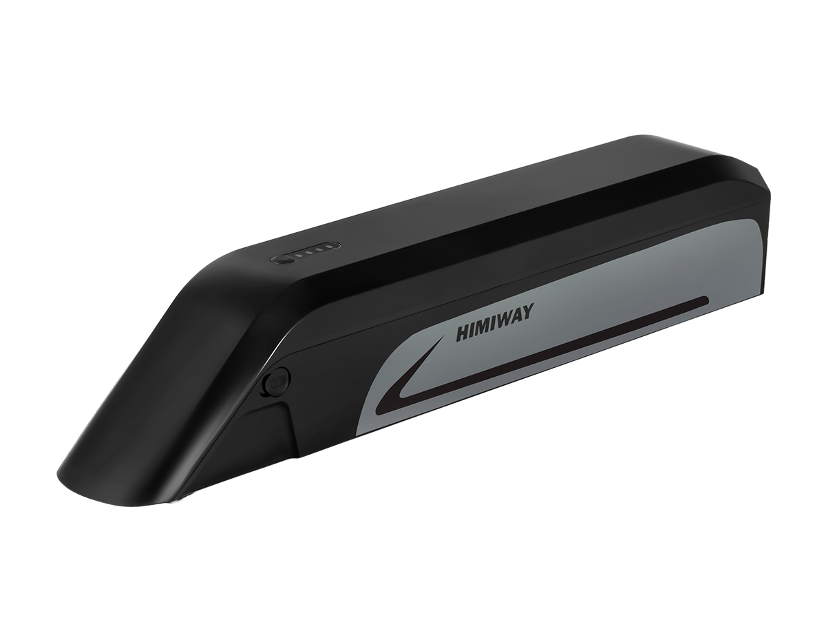 Himiway Cruiser Step-Thru Electric Bike - Ride With Versatility And Elegance- battery with himiway branding