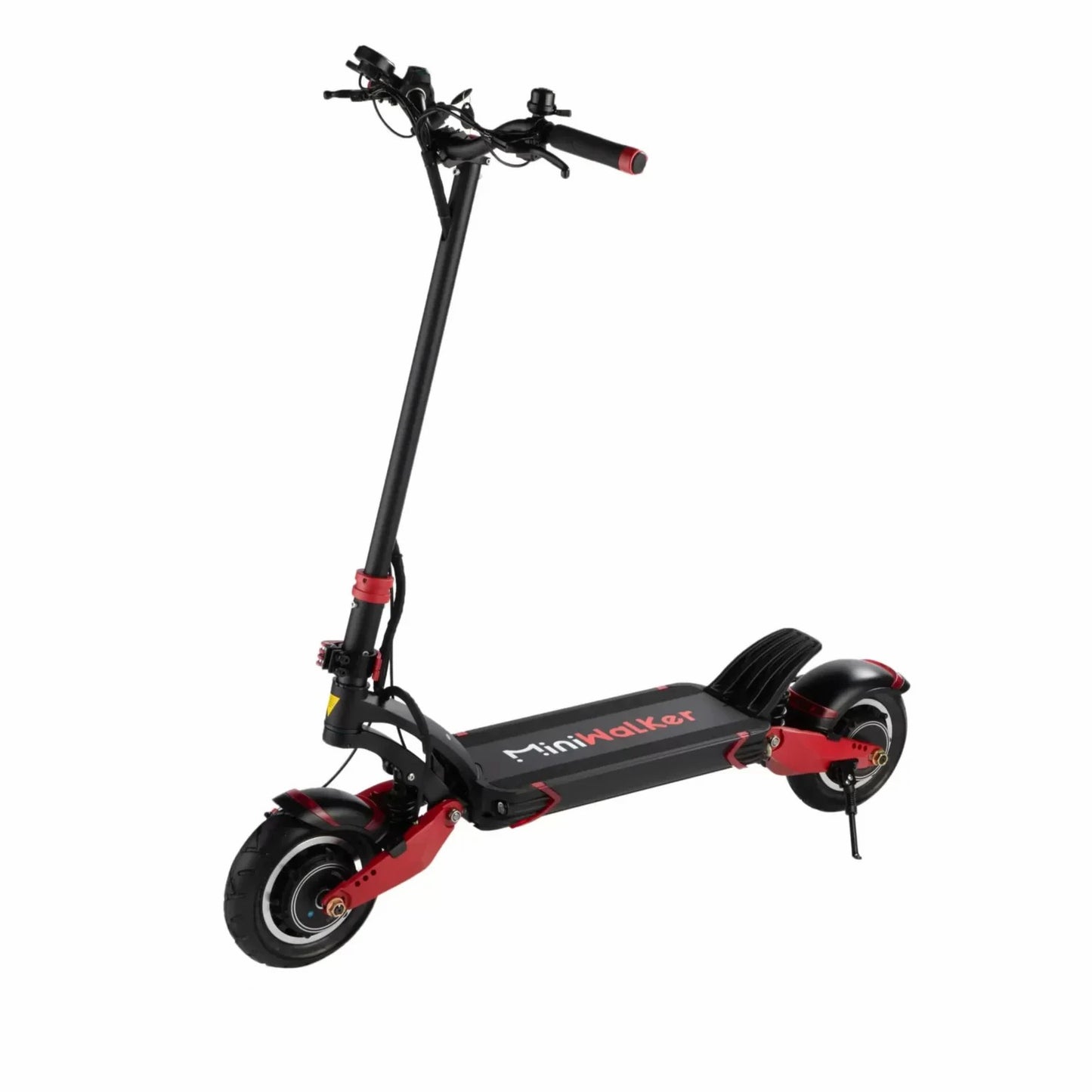 Miniwalker MW10-DDM electric scooter standing upright, showcasing design.