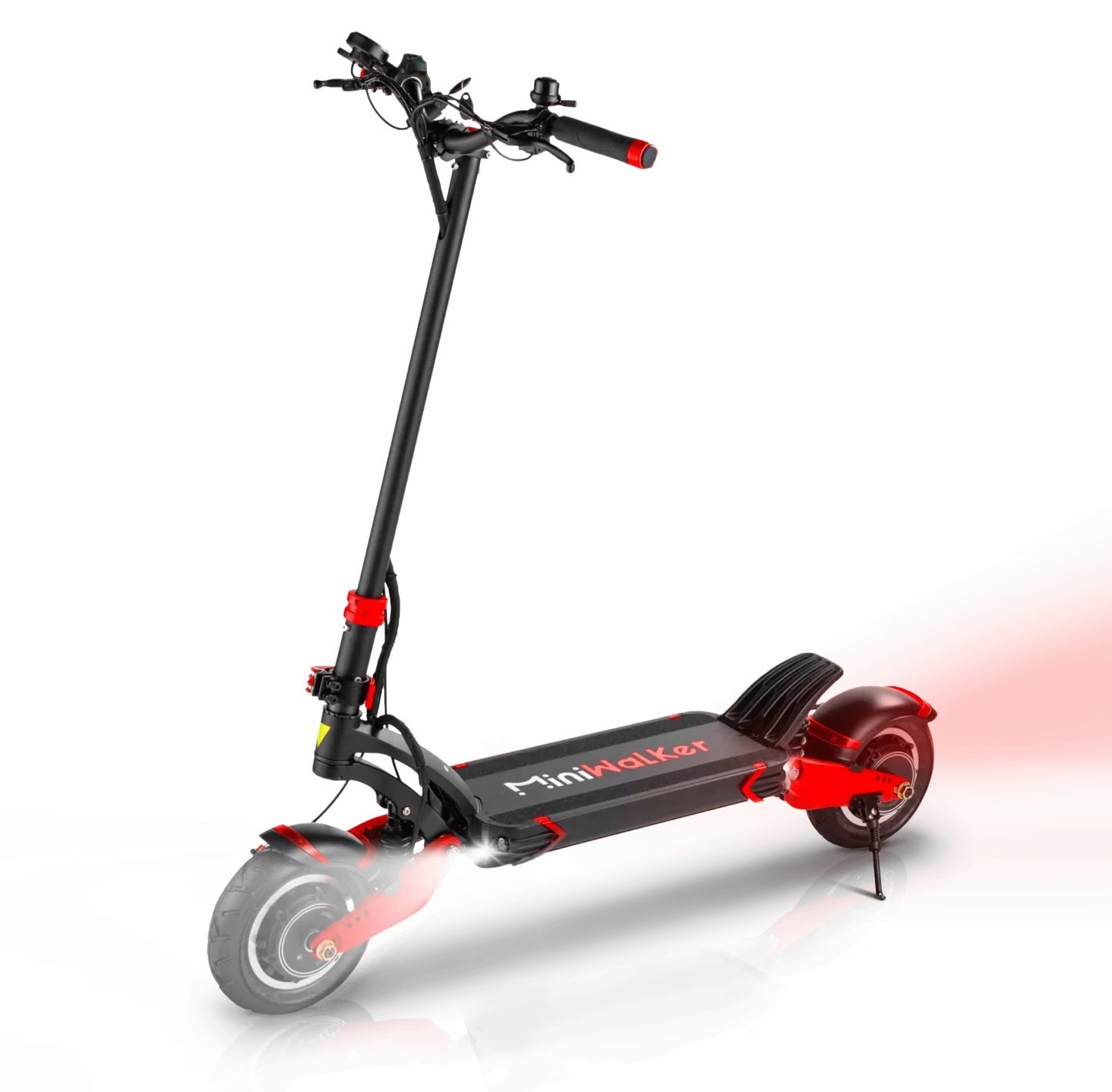 miniwalker mw10 ddm scooter footpad front light back lighting
