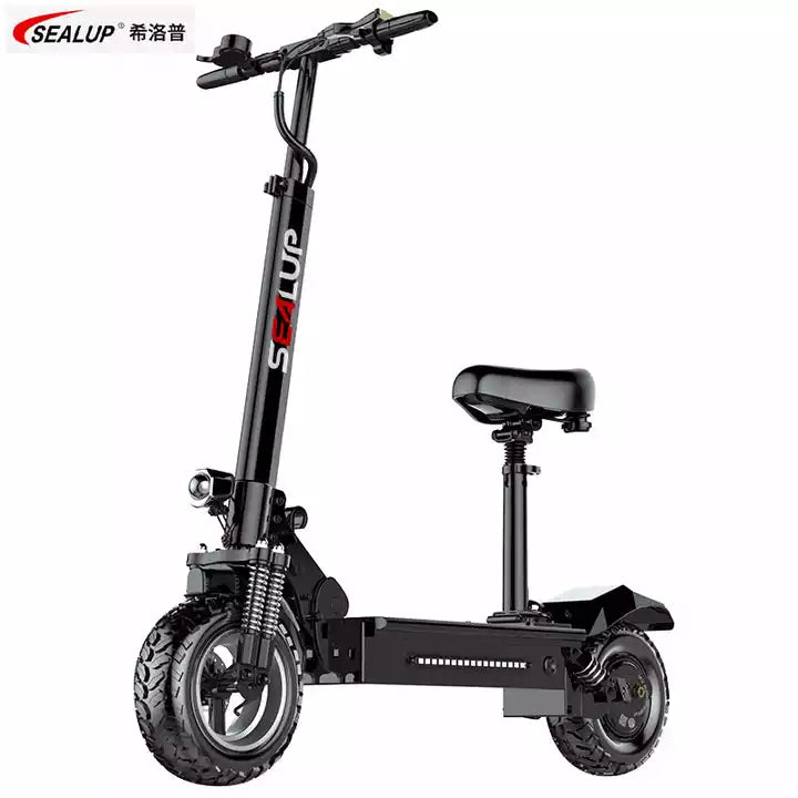 Sealup Q7 electric scooter with comfortable seat and suspension