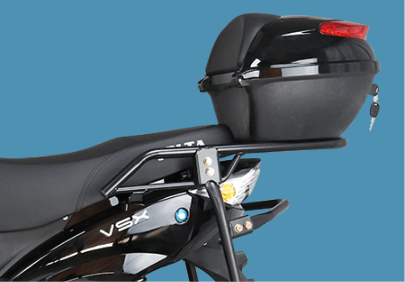 Innovative VSX Volta electric motorcycle with modern aesthetics
