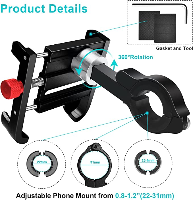 Universal Aluminum Phone holder adjustable phone mount