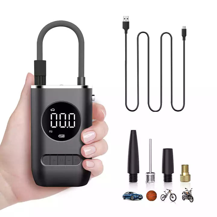 Compact And Portable Wireless Tyre Pump