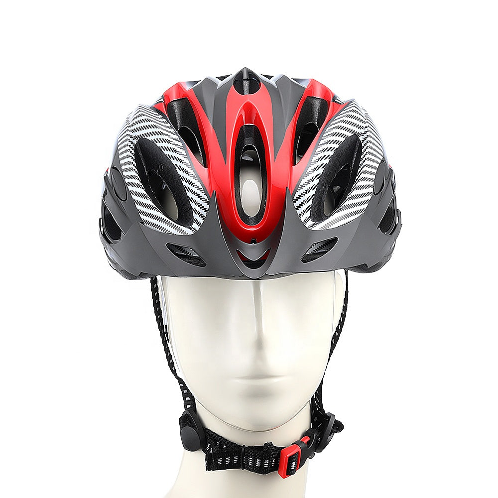 Red color Electric Scooter And Bike Helmet front view