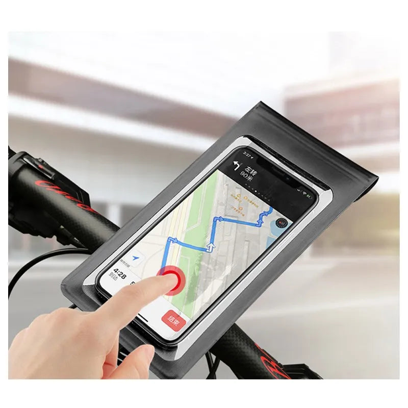 Universal waterproof bicycle phone holder 6 with good touch response