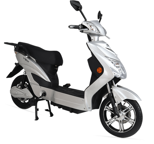Close-up of VSX Volta electric bike featuring aerodynamic frame