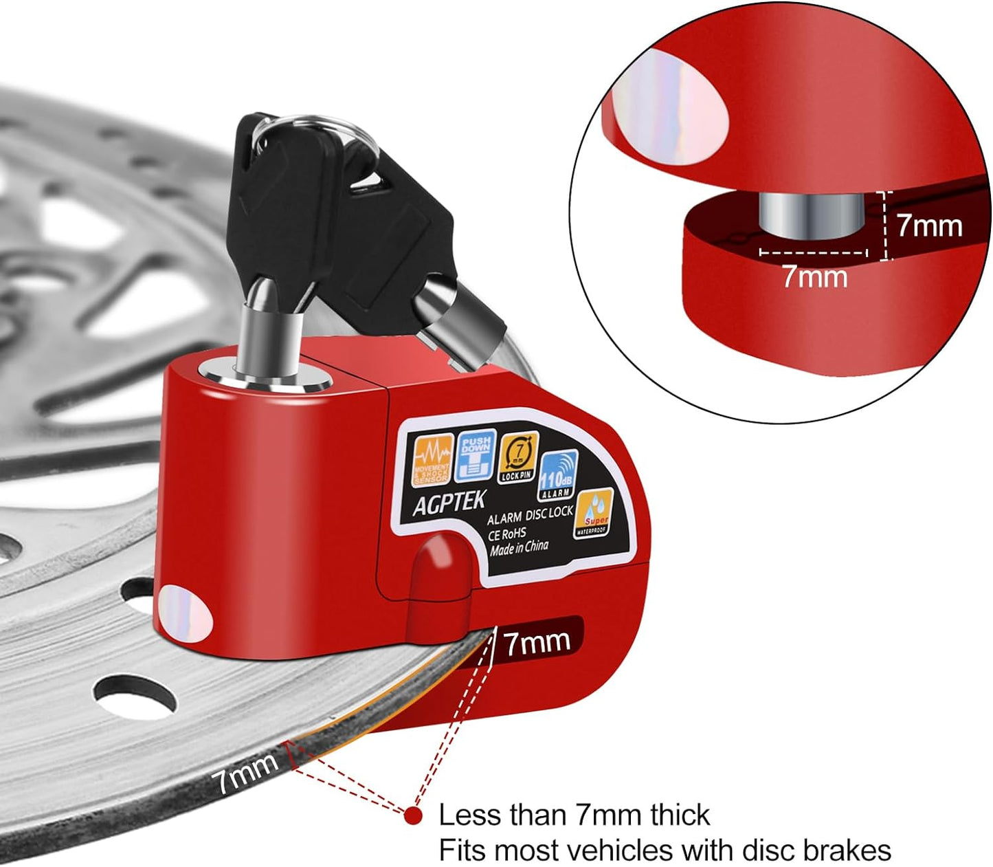 Disc Alarm Lock