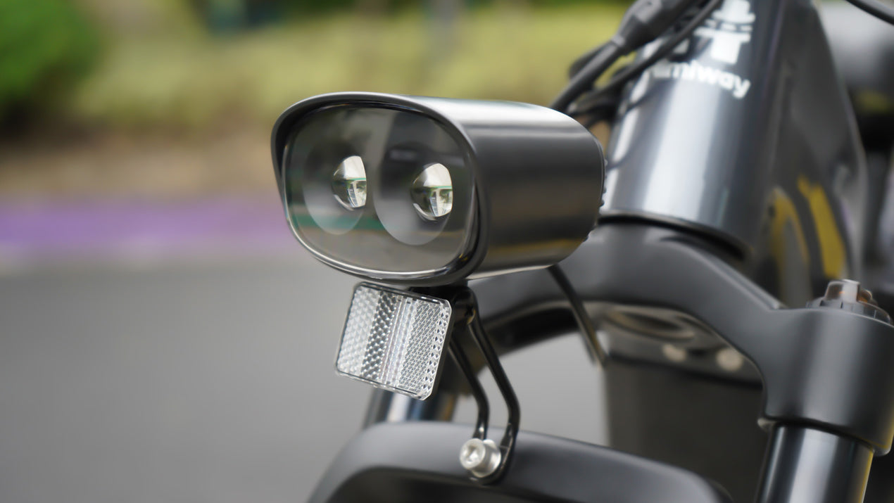 Himiway Zebra Step-Thru Electric Bike (250W Rare Hub Drive) head light