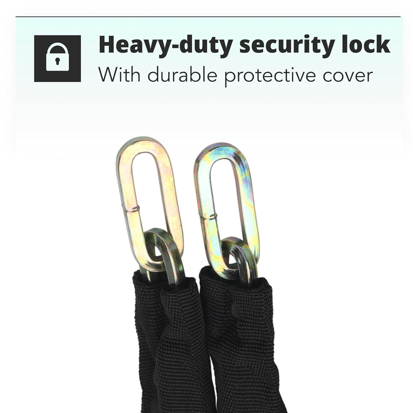 H&S Heavy Duty Motorbike Lock with Padlock