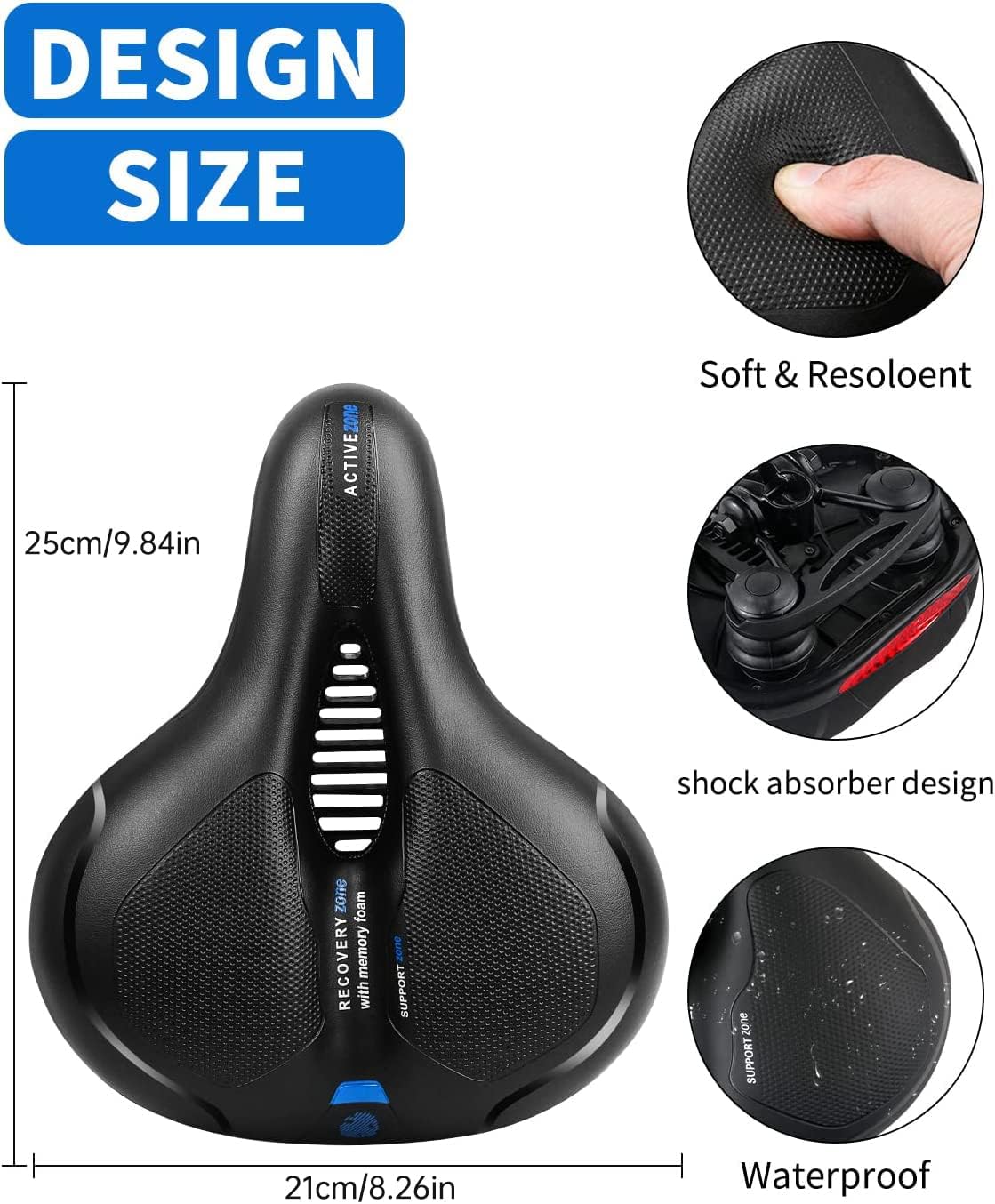 MSDADA Bike Seat for Men & Women