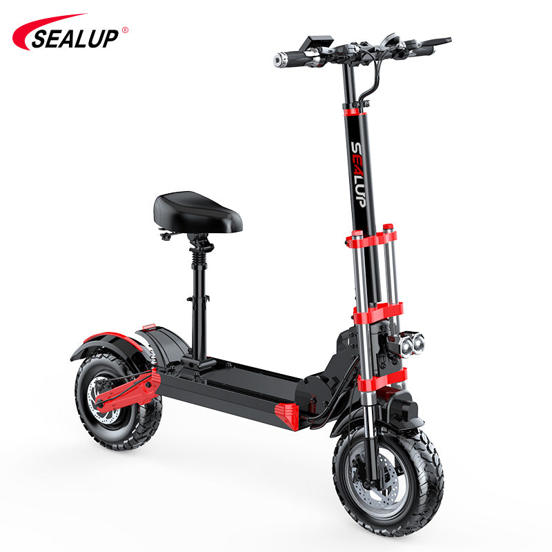 Sealup Electric Scooter q18 displayed in an upright position ready for action