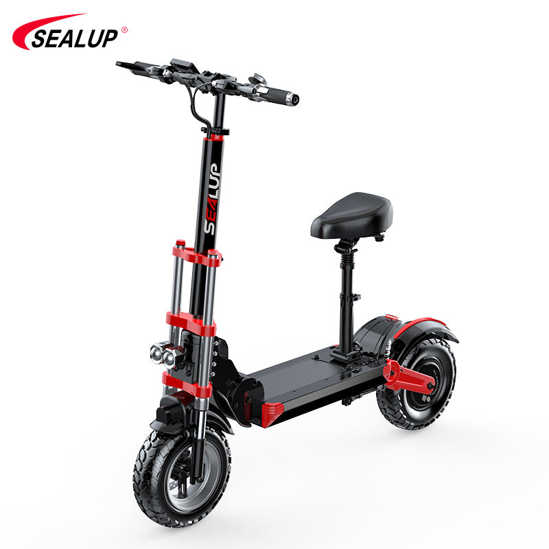 Dynamic side view of the Sealup q18 scooter, ready for the urban explorer