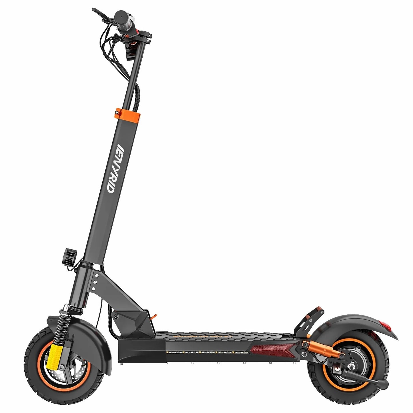 Complete side view of the Ienyrid M4 Pro scooter with detailed design features.