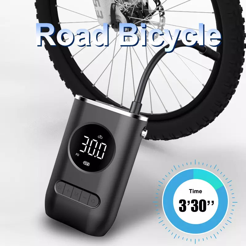 Compact And Portable Wireless Tyre Pump Road Bicycle