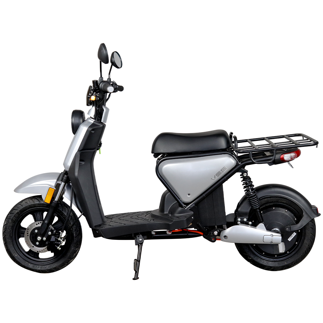 VS5 - Volta Motor Electric Scooter side ways full view standing position 